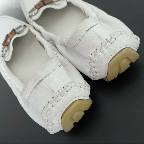 Gucci Leather Bamboo Driving Loafers Flats - Picture 5 of 15
